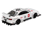 Nissan Silvia (S15) LB-Super Silhouette RHD (Right Hand Drive) #23 "Athlete" White with Graphics Limited Edition 1/64 Diecast Model Car by Mini GT-1
