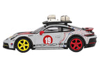 Porsche 911 Dakar #19 "Uncle Rally" Gray with Graphics and Roof Rack Limited Edition 1/64 Diecast Model Car by Mini GT-1