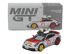 Porsche 911 Dakar #19 "Uncle Rally" Gray with Graphics and Roof Rack Limited Edition 1/64 Diecast Model Car by Mini GT-3