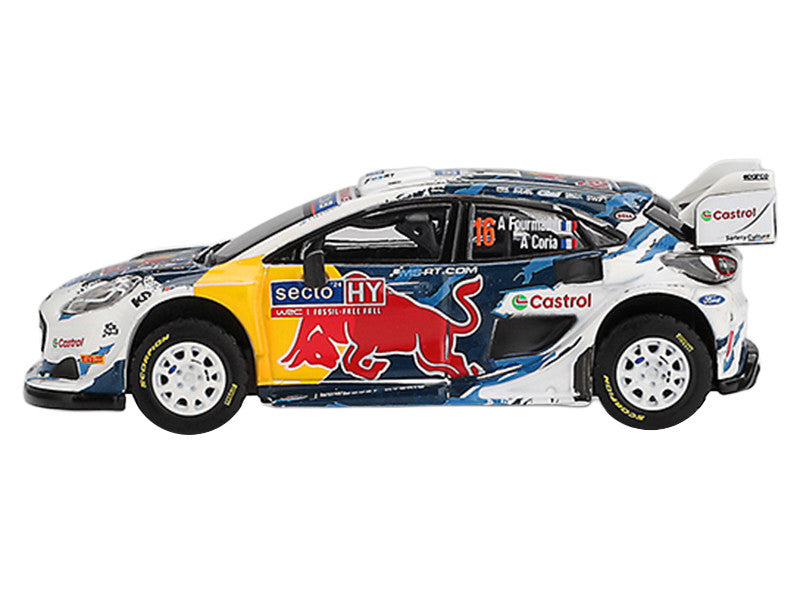 Ford Puma Rally1 #16 Adrien Fourmaux - Alexandre Coria "M-Sport Ford WRT" 3rd Place "Rally Finland" (2024) Limited Edition 1/64 Diecast Model Car by Mini GT-1
