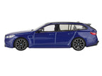 BMW M5 Touring Marina Bay Blue Metallic with Black Top and Sun Roof Limited Edition 1/64 Diecast Model Car by Mini GT-0