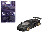 Lamborghini Aventador "LB-Works" Matt Black with Carbon Hood Limited Edition 1/64 Diecast Model Car by Mini GT-0