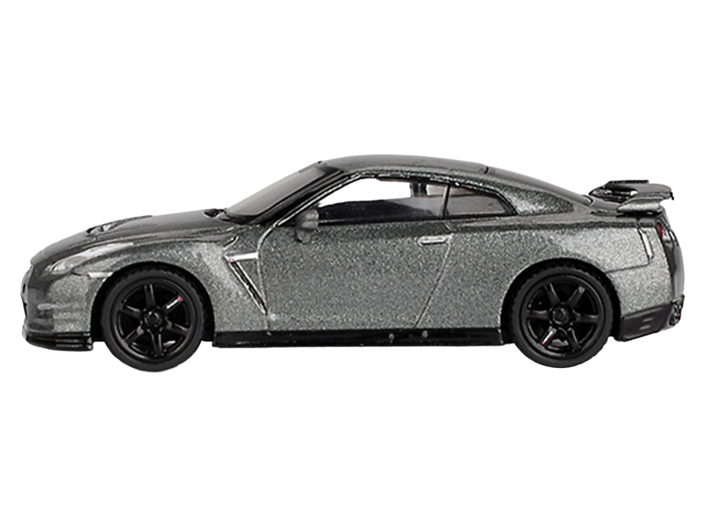 Nissan GT-R Nismo R35 CRS Version RHD (Right Hand Drive) Dark Metal Gray Metallic Limited Edition 1/64 Diecast Model Car by Mini GT