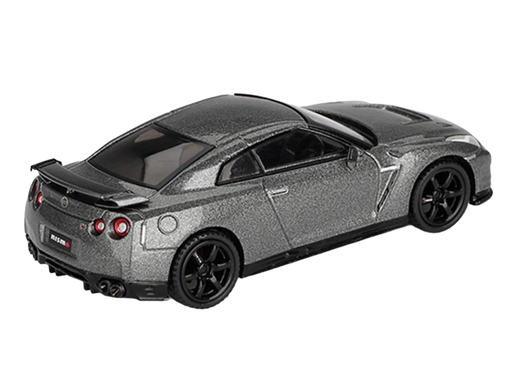 Nissan GT-R Nismo R35 CRS Version RHD (Right Hand Drive) Dark Metal Gray Metallic Limited Edition 1/64 Diecast Model Car by Mini GT