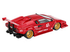 Lamborghini Countach LB-WORKS #41 Red Limited Edition 1/64 Diecast Model Car by Mini GT-1