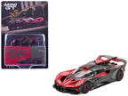 Bugatti Bolide Red and Carbon Fiber Limited Edition 1/64 Diecast Model Car by Mini GT-3