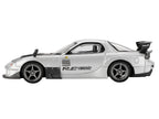 Mazda RX-7 RE-Amemiya Silver Metallic with Matt Black Hood Limited Edition 1/64 Diecast Model Car by Mini GT-0