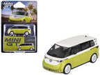 Volkswagen ID. Buzz Van Pomelo Yellow Metallic and Candy White Limited Edition 1/64 Diecast Model Car by Mini GT-2