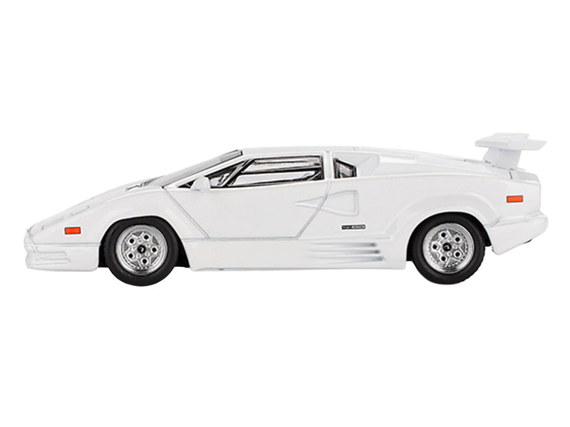 Lamborghini Countach "25th Anniversary" White Limited Edition 1/64 Diecast Model Car by Mini GT