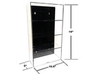 Showcase 4 Car Display Case Wall Mount with Black Back Panel "Mijo Exclusives" for 1/24-1/25 Scale Models-1