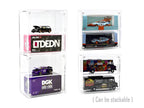 Showcase 2 Cars Desk Top Display Case with Cover "Mijo Exclusives" for 1/64 Scale Models-1