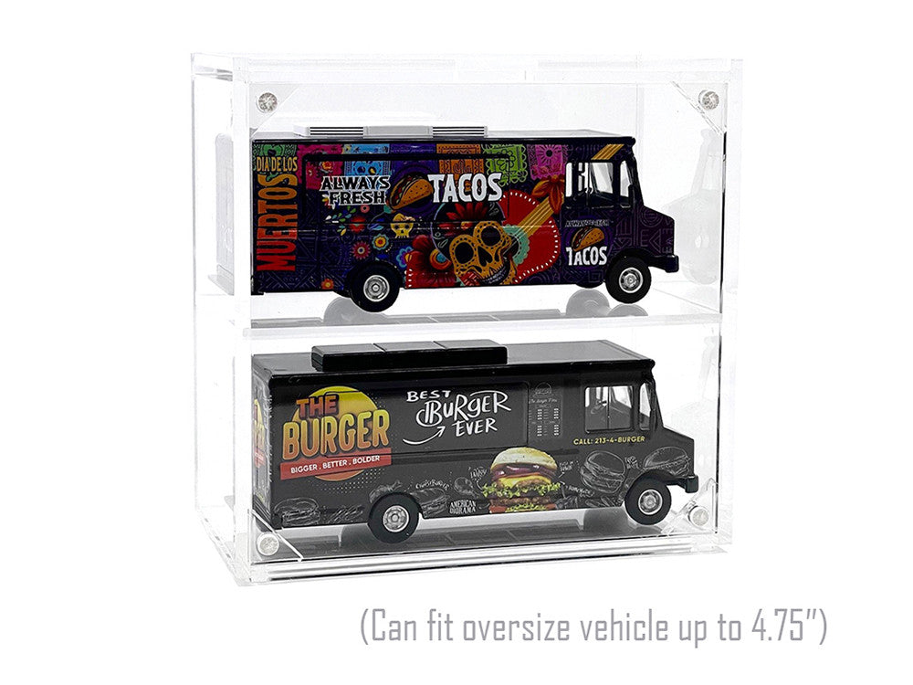 Showcase 2 Cars Desk Top Display Case with Cover "Mijo Exclusives" for 1/64 Scale Models-3