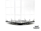 Acrylitower Showcase 24 Car Display Desktop Spinner with Cover Clear "Mijo Exclusives" for 1/64 Scale Models-1