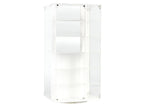 Acrylitower Showcase 24 Car Display Desktop Spinner with Cover White "Mijo Exclusives" for 1/64 Scale Models-1