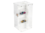 Acrylitower Showcase 24 Car Display Desktop Spinner with Cover White "Mijo Exclusives" for 1/64 Scale Models-0