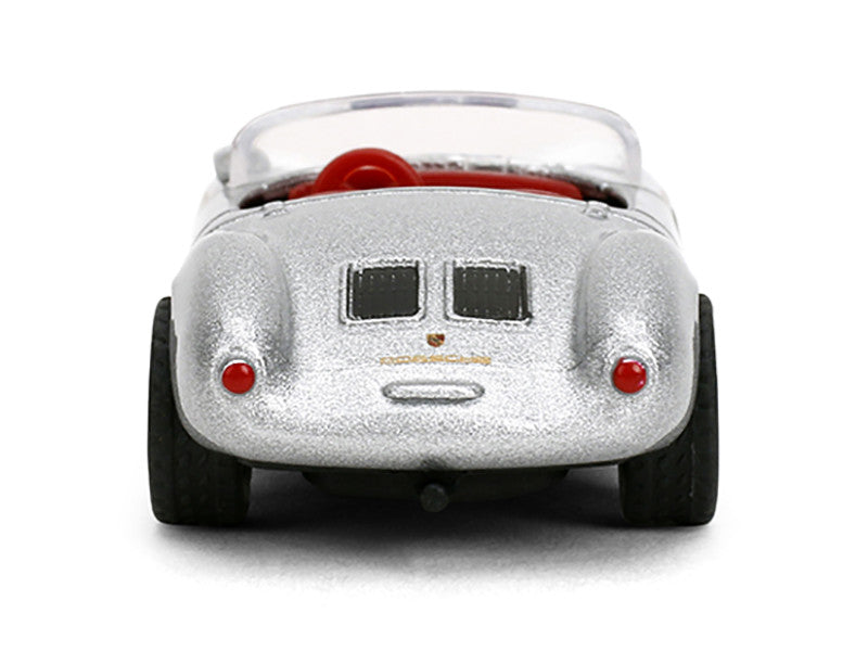 1955 Porsche 550 Spyder Silver Metallic with Red Interior "Collection" Series 1/64 Diecast Model Car by Majorette-2