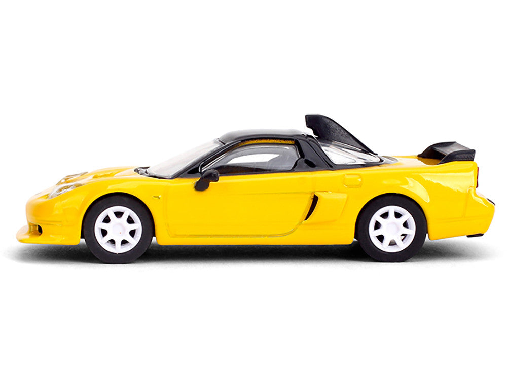 1995 Honda NSX-R GT RHD (Right Hand Drive) Yellow with Black Top "Collection" Series 1/64 Diecast Model Car by Majorette-1