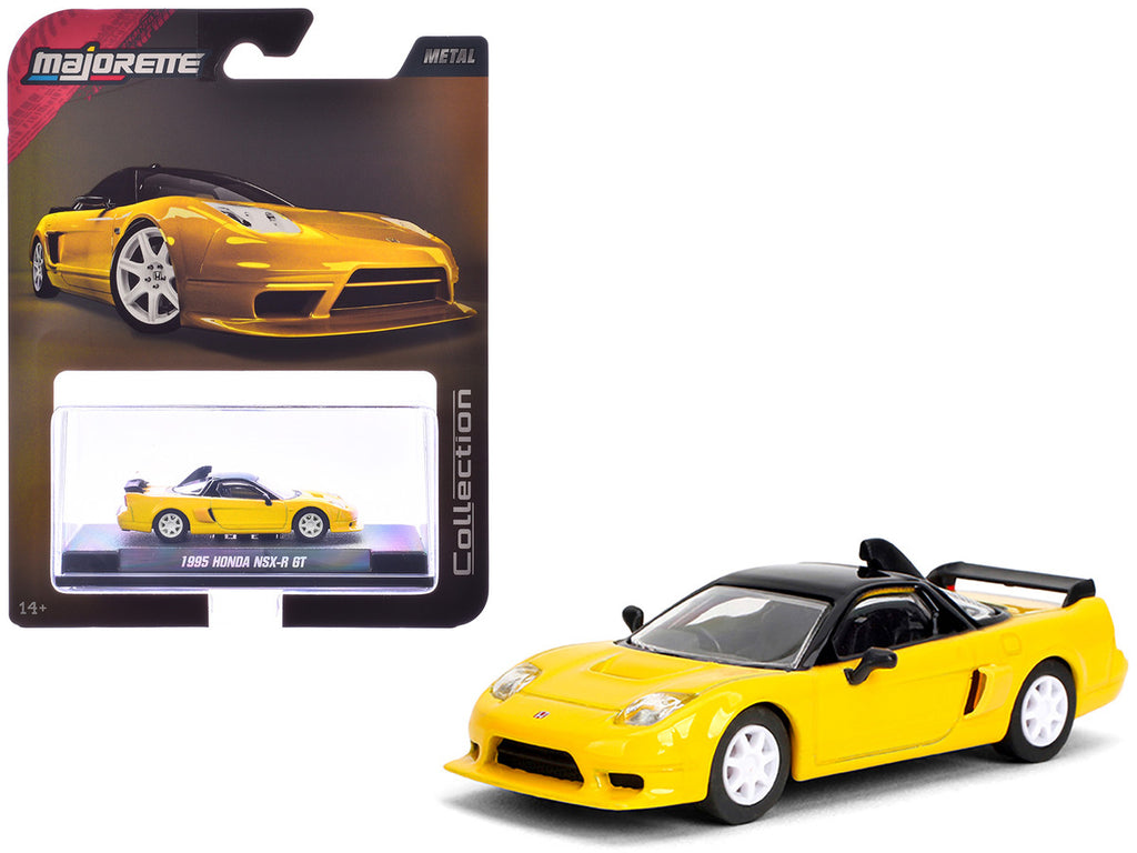 1995 Honda NSX-R GT RHD (Right Hand Drive) Yellow with Black Top "Collection" Series 1/64 Diecast Model Car by Majorette-4