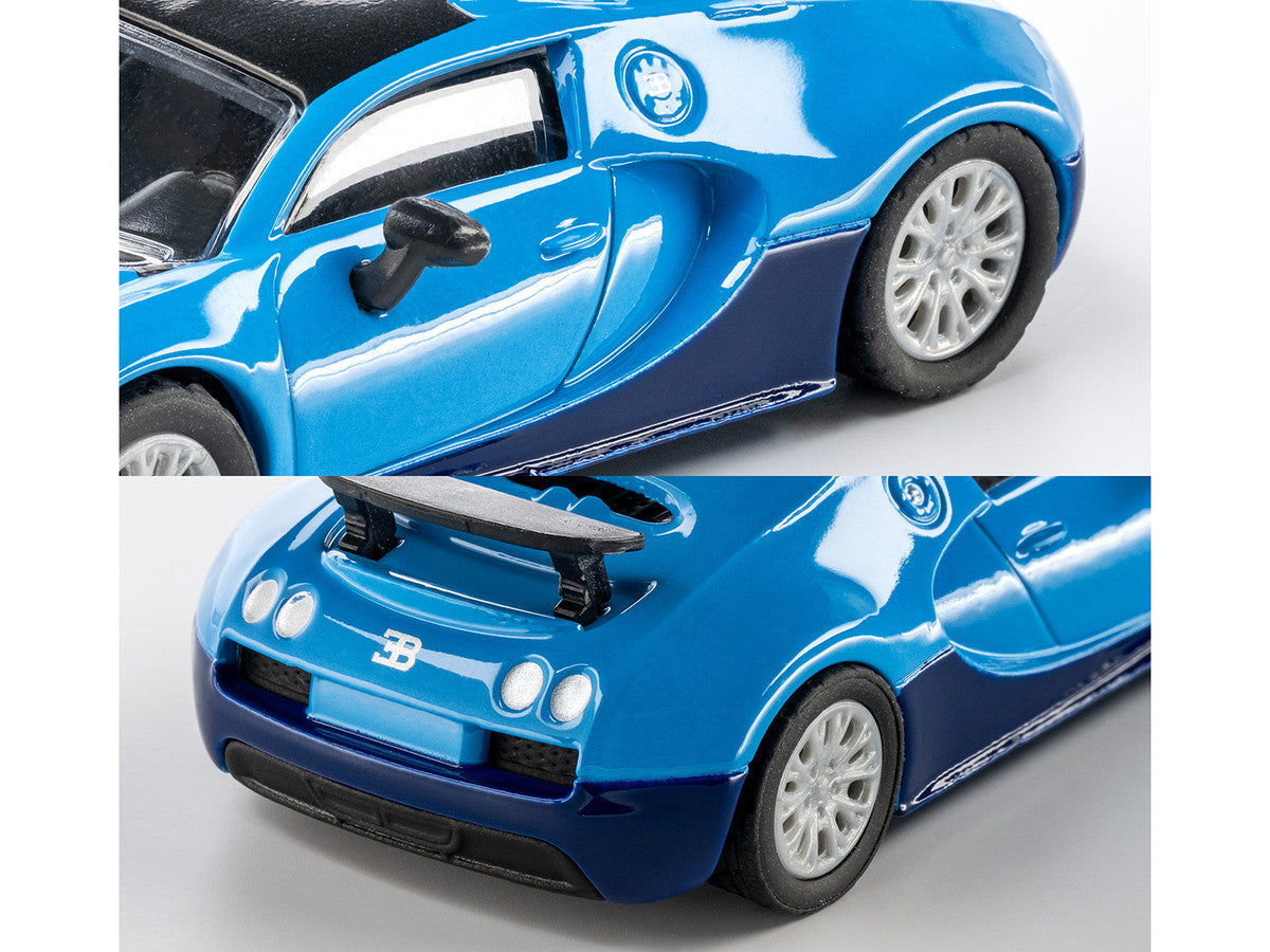 2005 Bugatti Veyron 16.4 Super Sport Blue "Collection" Series 1/64 Diecast Model Car by Majorette-3