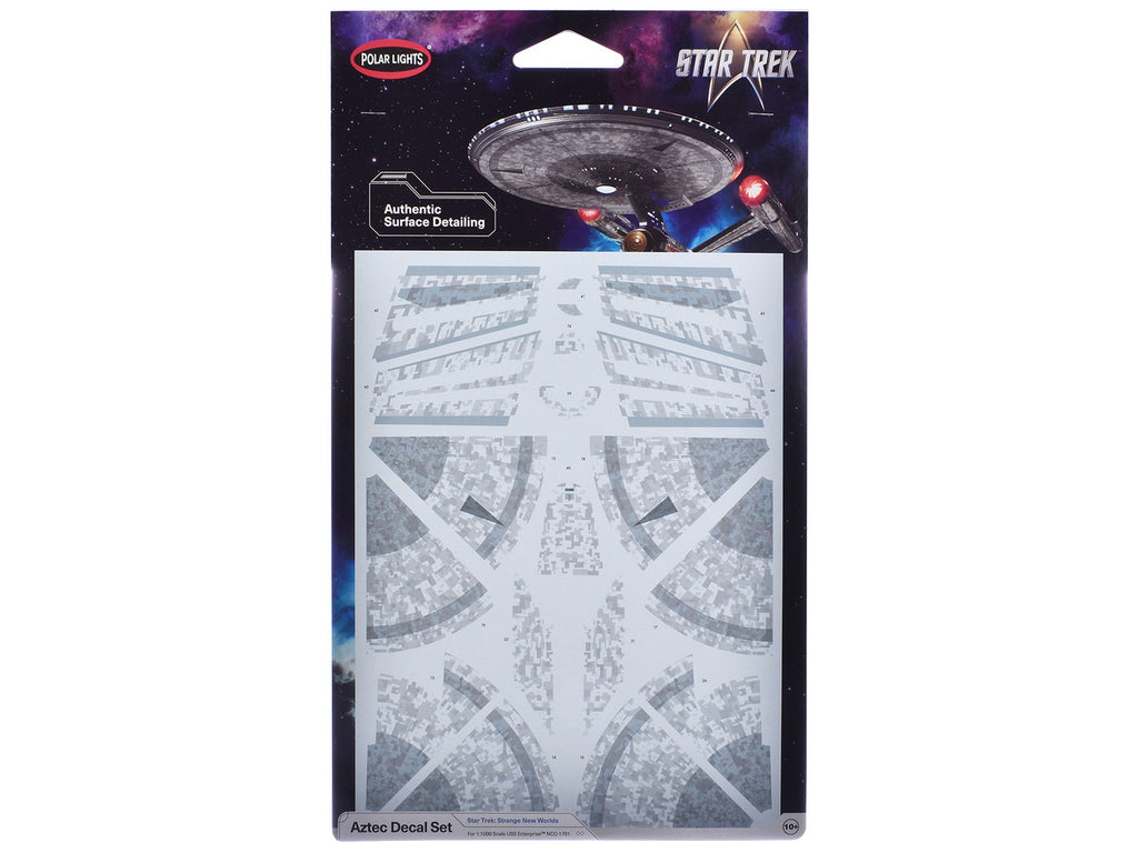 USS Enterprise NCC-1701 Aztec Decal Set "Star Trek: Strange New Worlds" (2022-Current) TV Series 1/1000 Scale by Polar Lights-0