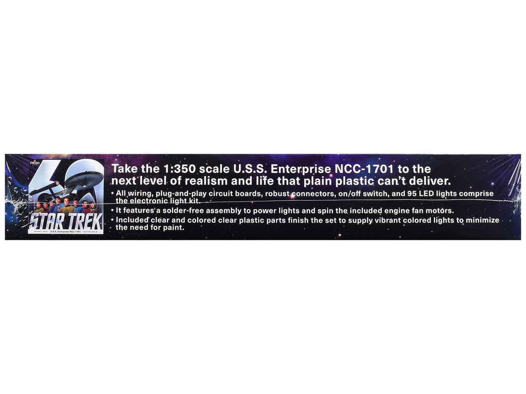 Skill 2 Model Kit Star Trek The Original Series USS Enterprise 60th Anniversary Lighting Set for 1/350 Scale Model by Polar Lights-1