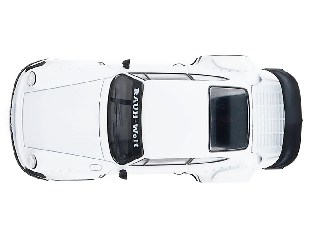 RWB 930 Matt White with Black Stripes 1/64 Diecast Model Car by Model Model