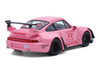 RWB 993 #98 "Hooters" Matt Pink 1/64 Diecast Model Car by Model Model-2