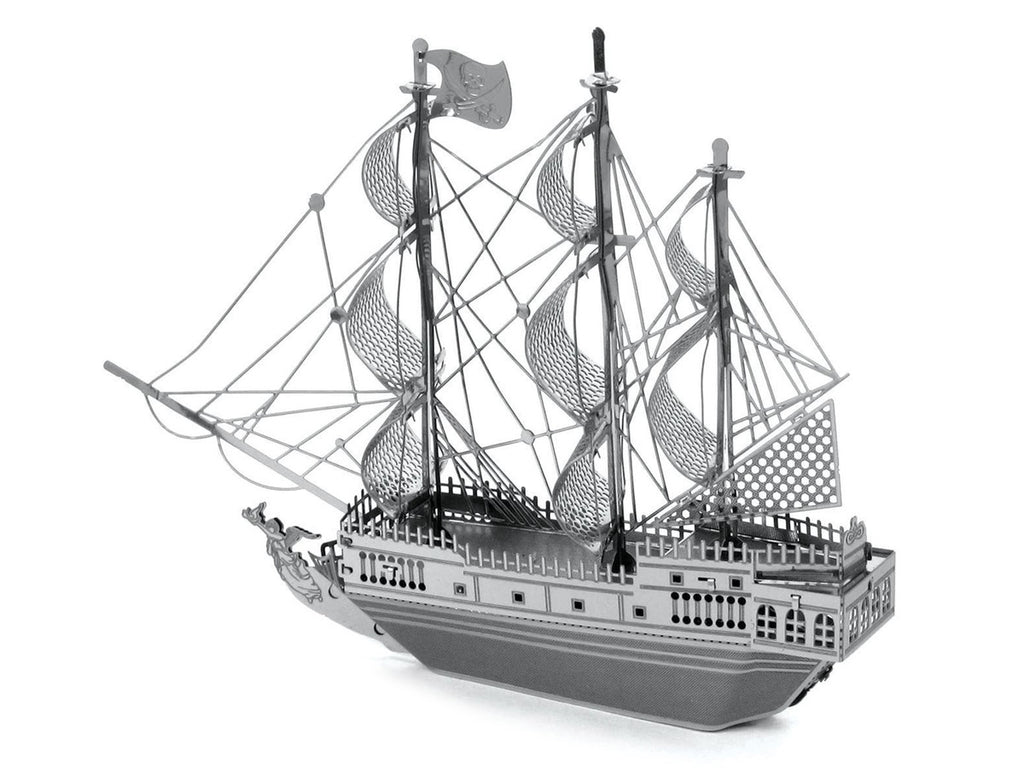 Model Kit Black Pearl Ship (Moderate Difficulty) Steel Model by Metal Earth-1