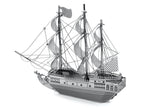Model Kit Black Pearl Ship (Moderate Difficulty) Steel Model by Metal Earth-1