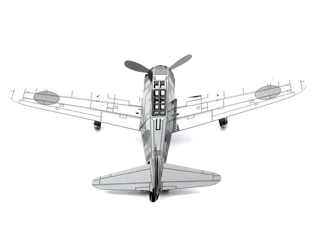 Model Kit Mitsubishi Zero Fighter Aircraft "Imperial Japanese Navy Air Service" (Moderate Difficulty) Steel Model by Metal Earth-3