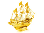 Model Kit Golden Hind Galleon Gold Version (Moderate Difficulty) Steel Model by Metal Earth-2