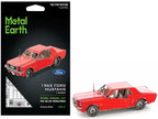 Model Kit 1965 Ford Mustang Red (Moderate Difficulty) Steel Model by Metal Earth-4