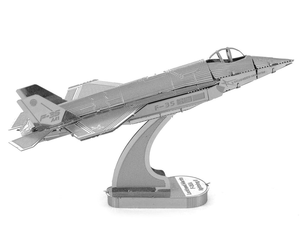 Model Kit Lockheed Martin F-35 Lightning II Aircraft (Moderate Difficulty) Steel Model by Metal Earth-2