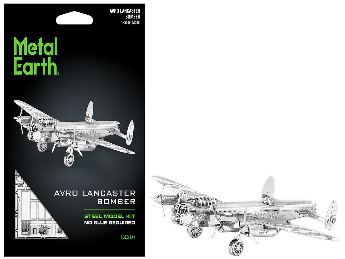 Model Kit Avro Lancaster Bomber Aircraft "Royal Air Force" (Moderate Difficulty) Steel Model by Metal Earth-4