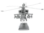Model Kit Boeing AH-64 Apache Attack Helicopter (Moderate Difficulty) Steel Model by Metal Earth-2