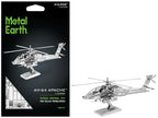 Model Kit Boeing AH-64 Apache Attack Helicopter (Moderate Difficulty) Steel Model by Metal Earth-4