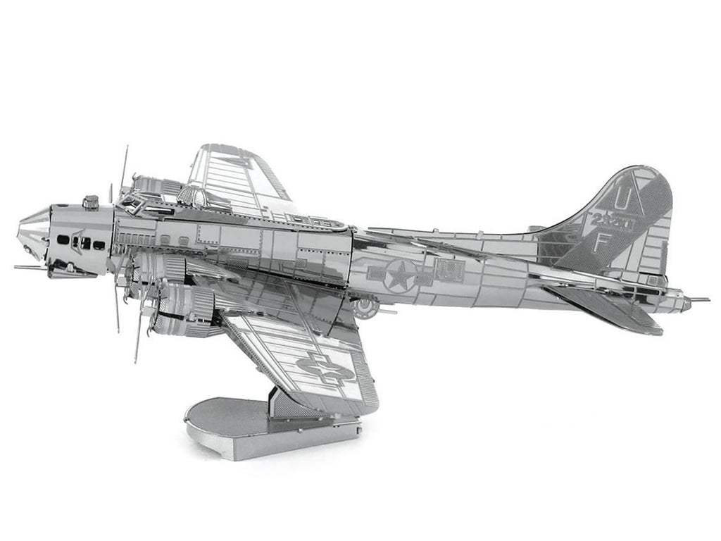 Model Kit Boeing B-17 Flying Fortress Bomber Aircraft (Moderate Difficulty) Steel Model by Metal Earth-2