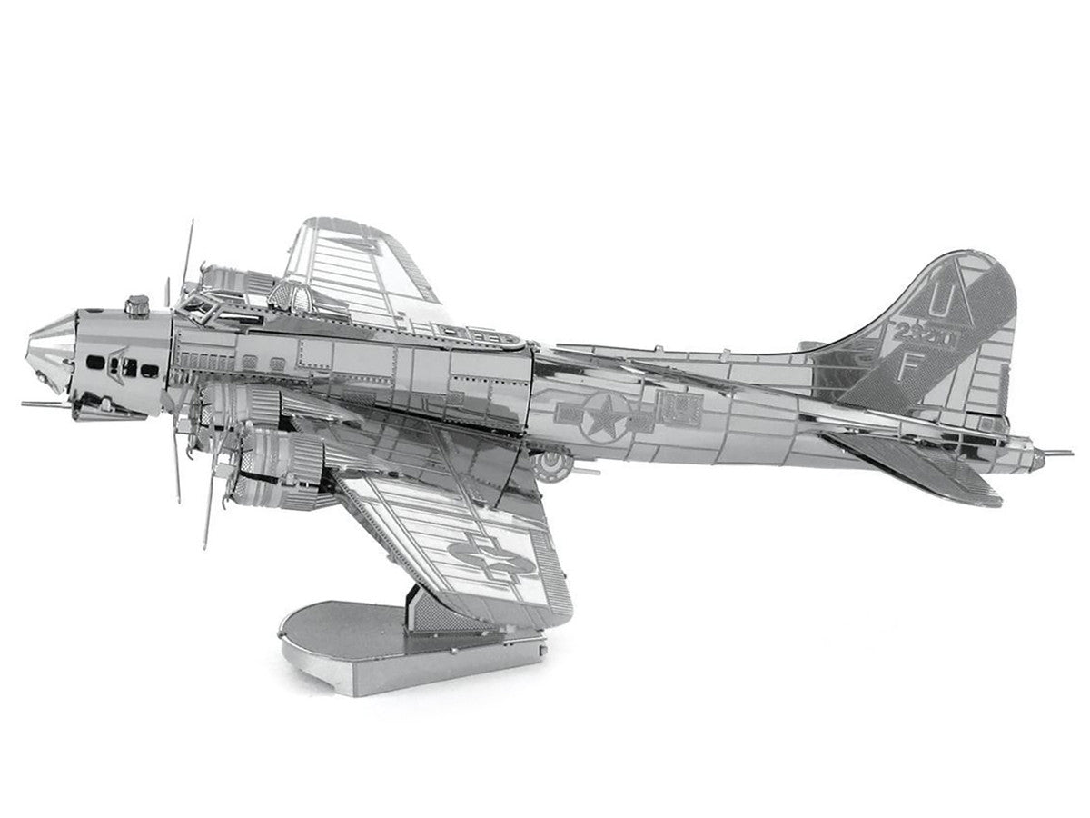Model Kit Boeing B-17 Flying Fortress Bomber Aircraft (Moderate Difficulty) Steel Model by Metal Earth-2