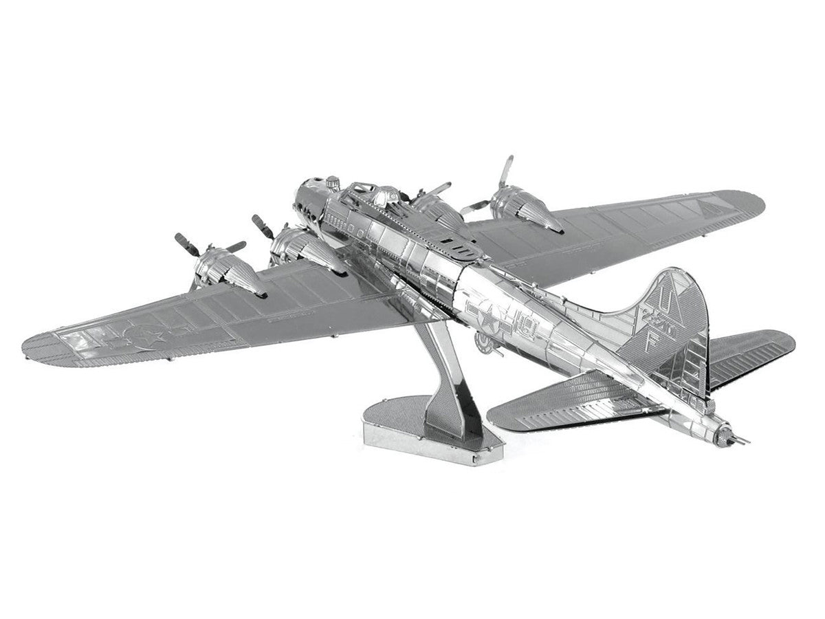 Model Kit Boeing B-17 Flying Fortress Bomber Aircraft (Moderate Difficulty) Steel Model by Metal Earth-3