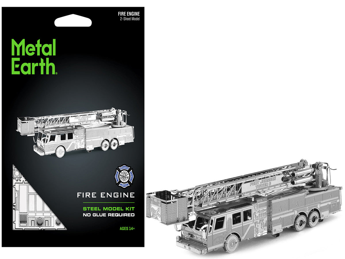 Model Kit Fire Engine "Fort Johnson Tower 6" (Moderate Difficulty) Steel Model by Metal Earth-4