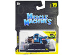 1949 Ford F1 Pickup Truck #128 "Old Smokey" Blue and Brown (Weathered) 1/64 Diecast Model Car by Muscle Machines-2