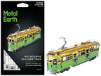 Model Kit Melbourne W-class Tram Green and Gold (Moderate Difficulty) Steel Model by Metal Earth-4