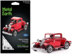 Model Kit 1932 Ford Coupe Red (Moderate Difficulty) Steel Model by Metal Earth-4