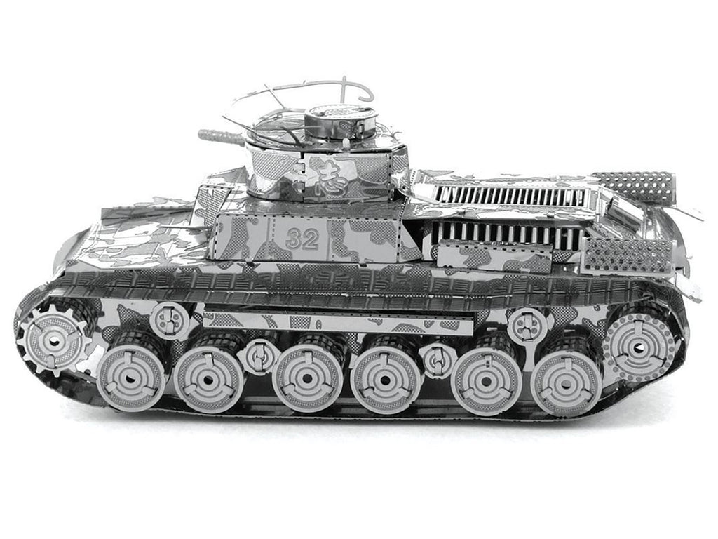 Model Kit Japanese Chi Ha Tank (Moderate Difficulty) Steel Model by Metal Earth-2