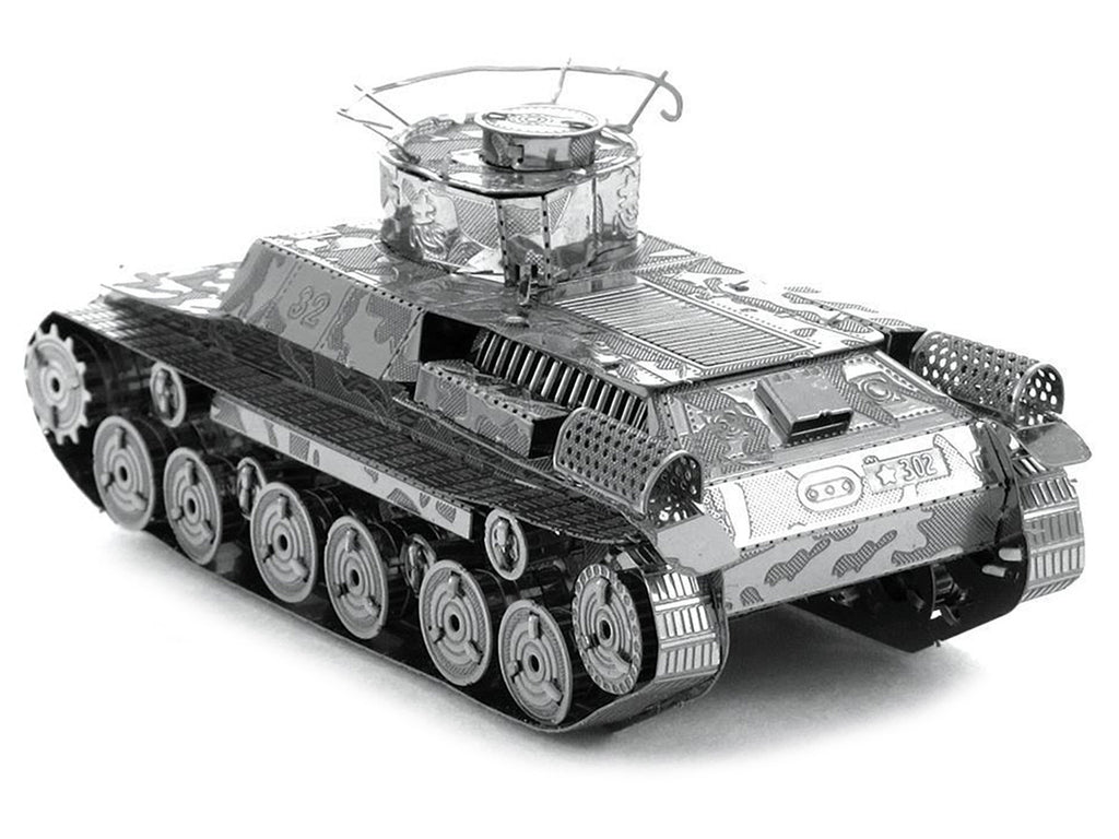 Model Kit Japanese Chi Ha Tank (Moderate Difficulty) Steel Model by Metal Earth-3