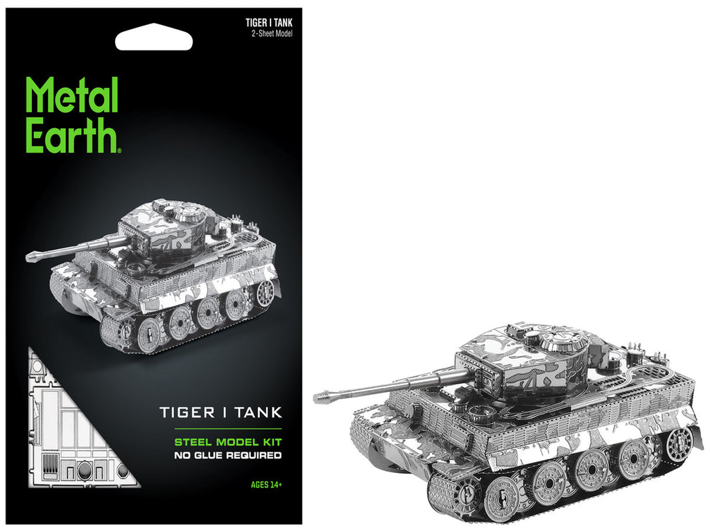Model Kit German Tiger I Tank (Moderate Difficulty) Steel Model by Metal Earth-4