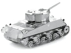 Model Kit American Sherman Tank (Moderate Difficulty) Steel Model by Metal Earth-2