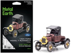 Model Kit 1925 Ford Model T Runabout Dark Red and Black (Moderate Difficulty) Steel Model by Metal Earth-4