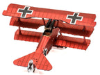 Model Kit Fokker Dr.I Triplane Fighter Aircraft "Red Baron" German Air Force (Moderate Difficulty) Steel Model by Metal Earth-2
