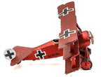Model Kit Fokker Dr.I Triplane Fighter Aircraft "Red Baron" German Air Force (Moderate Difficulty) Steel Model by Metal Earth-1